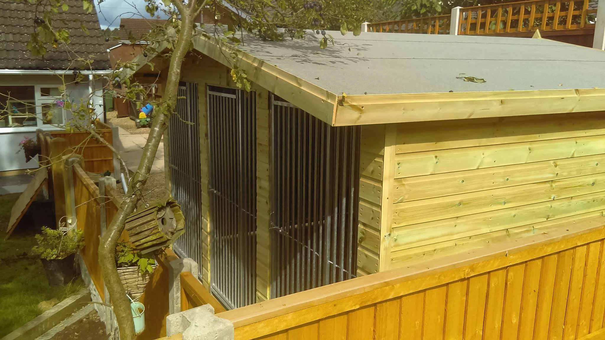 Benchmark Dog Kennel with Apex Roof - Triple 12 x 14ft, Premium Wood Range - Image 5