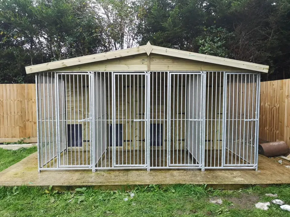 13 X 8 ft Four Bay Kennel
