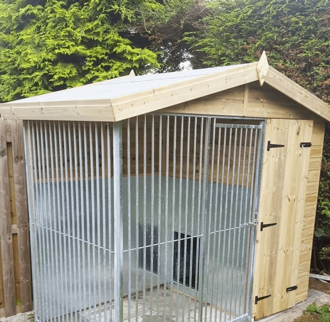 Benchmark Dog Kennel with Apex Roof - Single 8 x 4ft, Premium Wood Range - Image 2