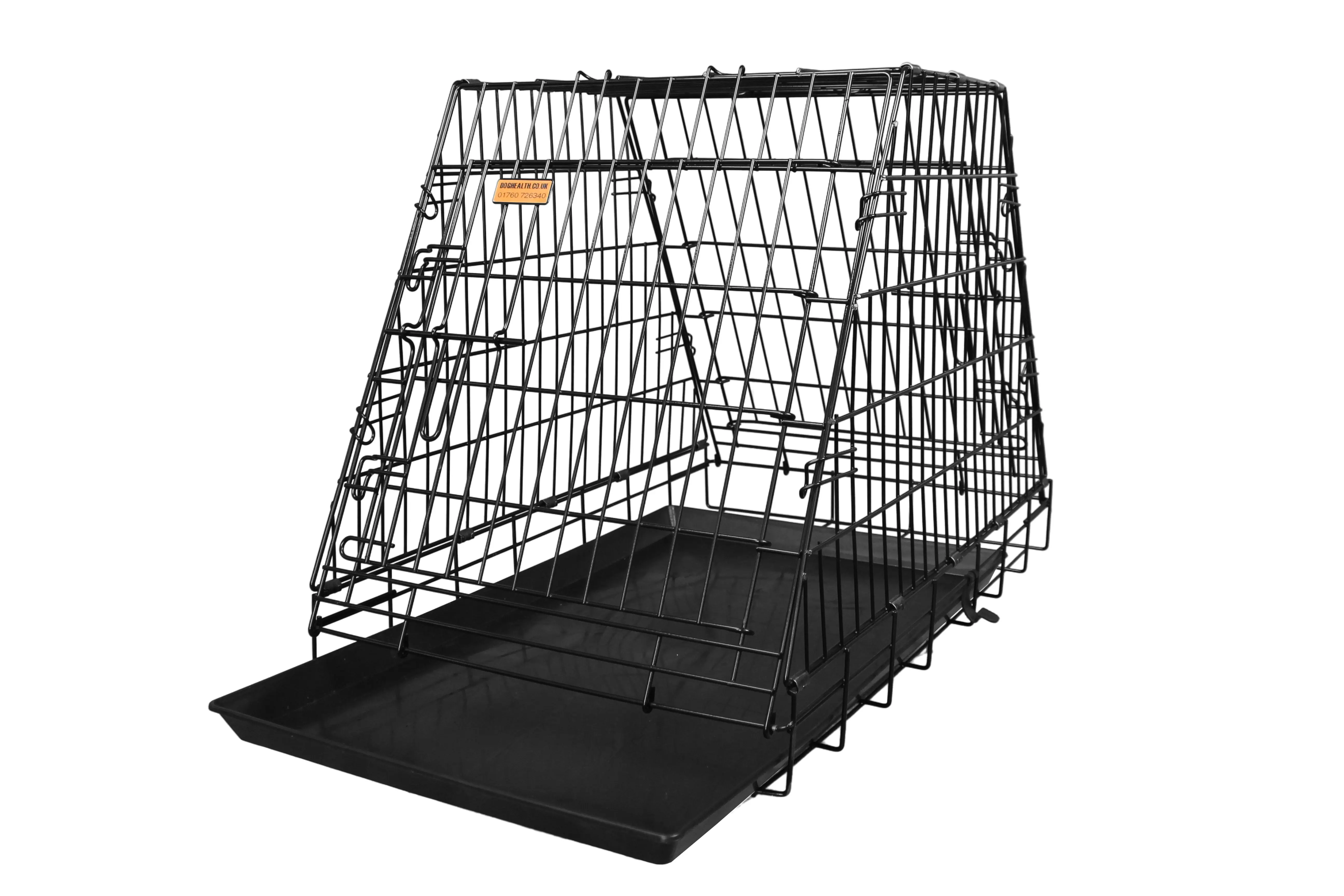 Dog Crate - 2-Door Car Crate with Escape Hatch - Half Boot Pyramid (Various Sizes) - Image 3