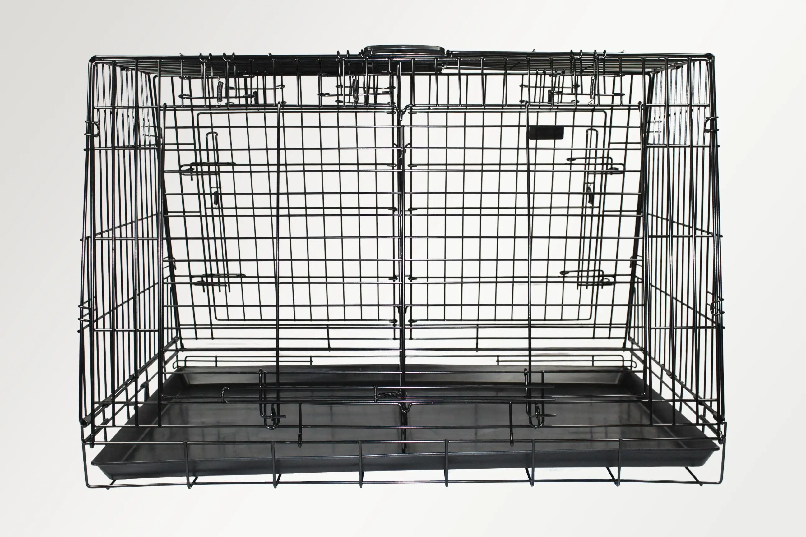 Dog Crate - 4-Door Car Crate with Escape Hatch - Double with Divider (Various Sizes) - Image 3