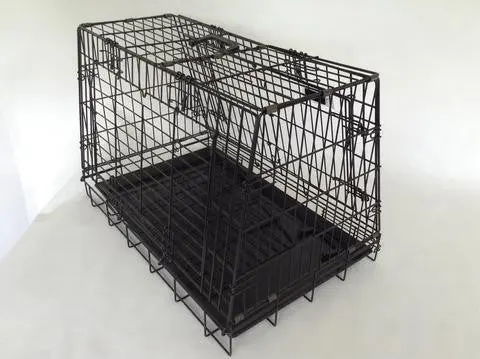 Dog Crate - 4-Door Car Crate with Escape Hatch - Double with Divider (Various Sizes) - Image 4
