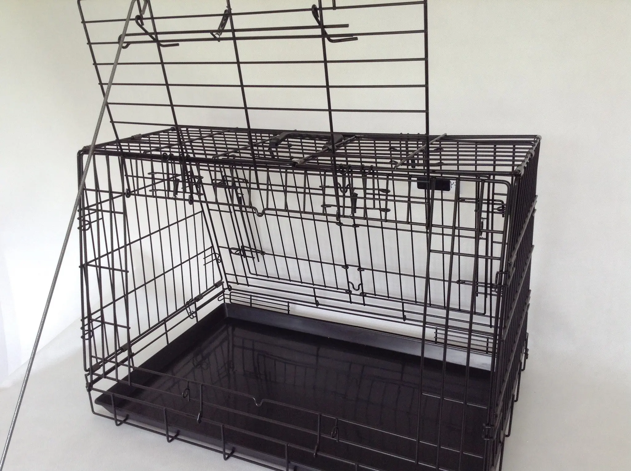 Dog Crate - 4-Door Car Crate with Escape Hatch - Double with Divider (Various Sizes) - Image 5