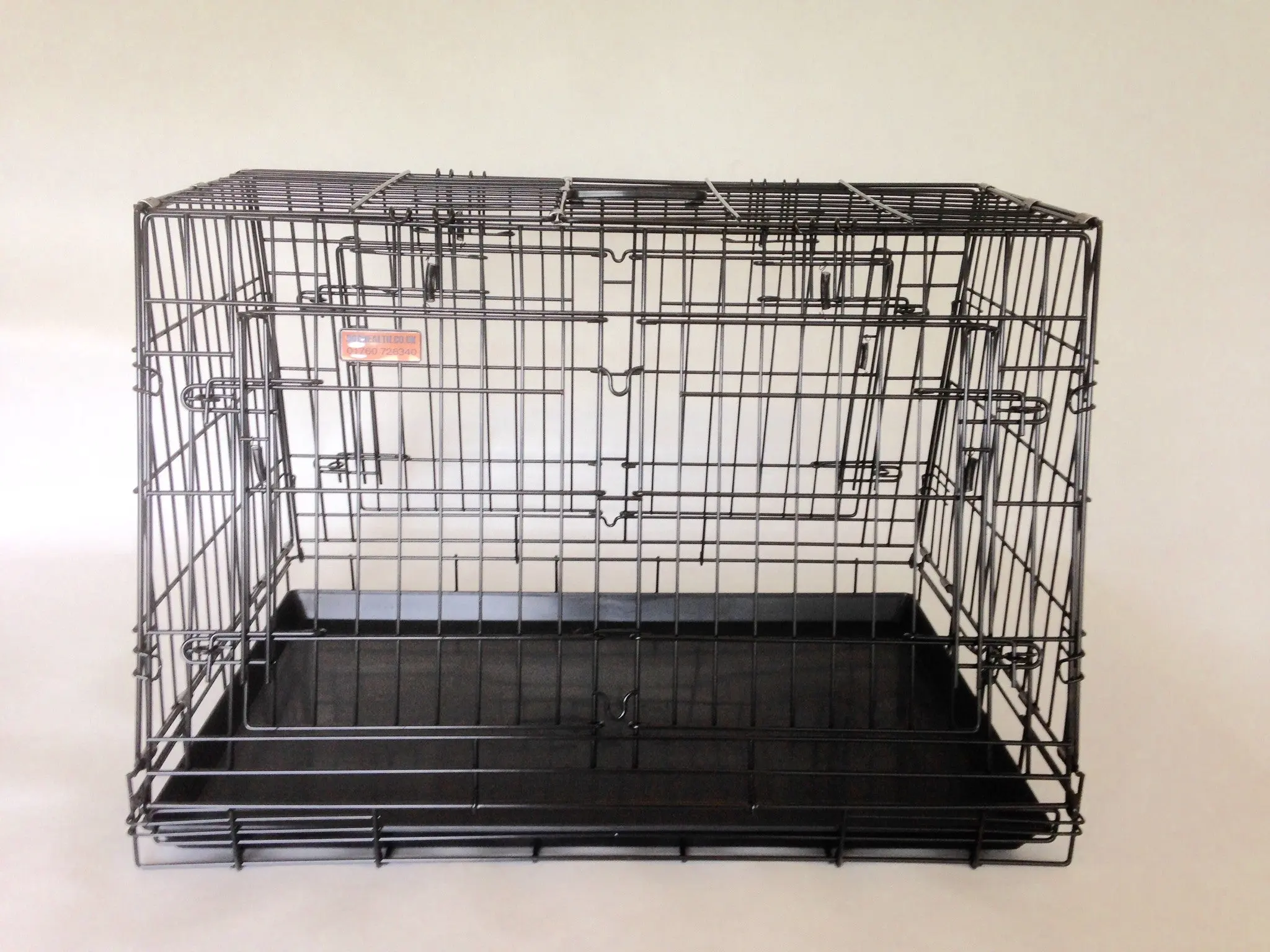 Dog Crate - 4-Door Car Crate with Escape Hatch - Double with Divider (Various Sizes) - Image 6