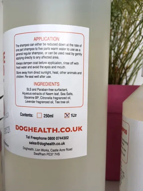 Dyna-mite Herbal Flea Shampoo - 250ml & 1ltr - Image 3