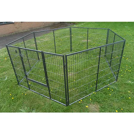 Dog Run - KT6 2.4 x 1.2m Steel Puppy Run - Image 3