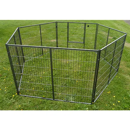 Dog Run - KT6 2.4 x 1.2m Steel Puppy Run - Image 5
