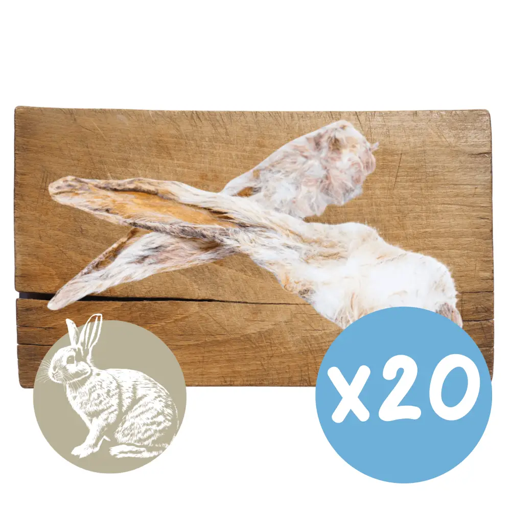 Rabbit Ear with Fur Natural Meat Chew For Dogs - Image 14