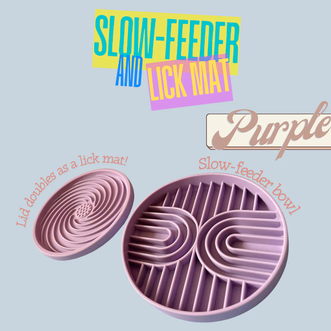 Slow & Steady - 2-in-1 Slow Feeder Bowl & Lick Mat | Calmer Mealtimes | Tail Tips UK - Image 11