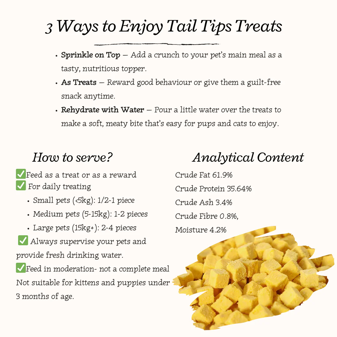 Yolky Bites - 100% Freeze-Dried Egg Yolk Treats | Pure Protein | Tail Tips UK - Image 3
